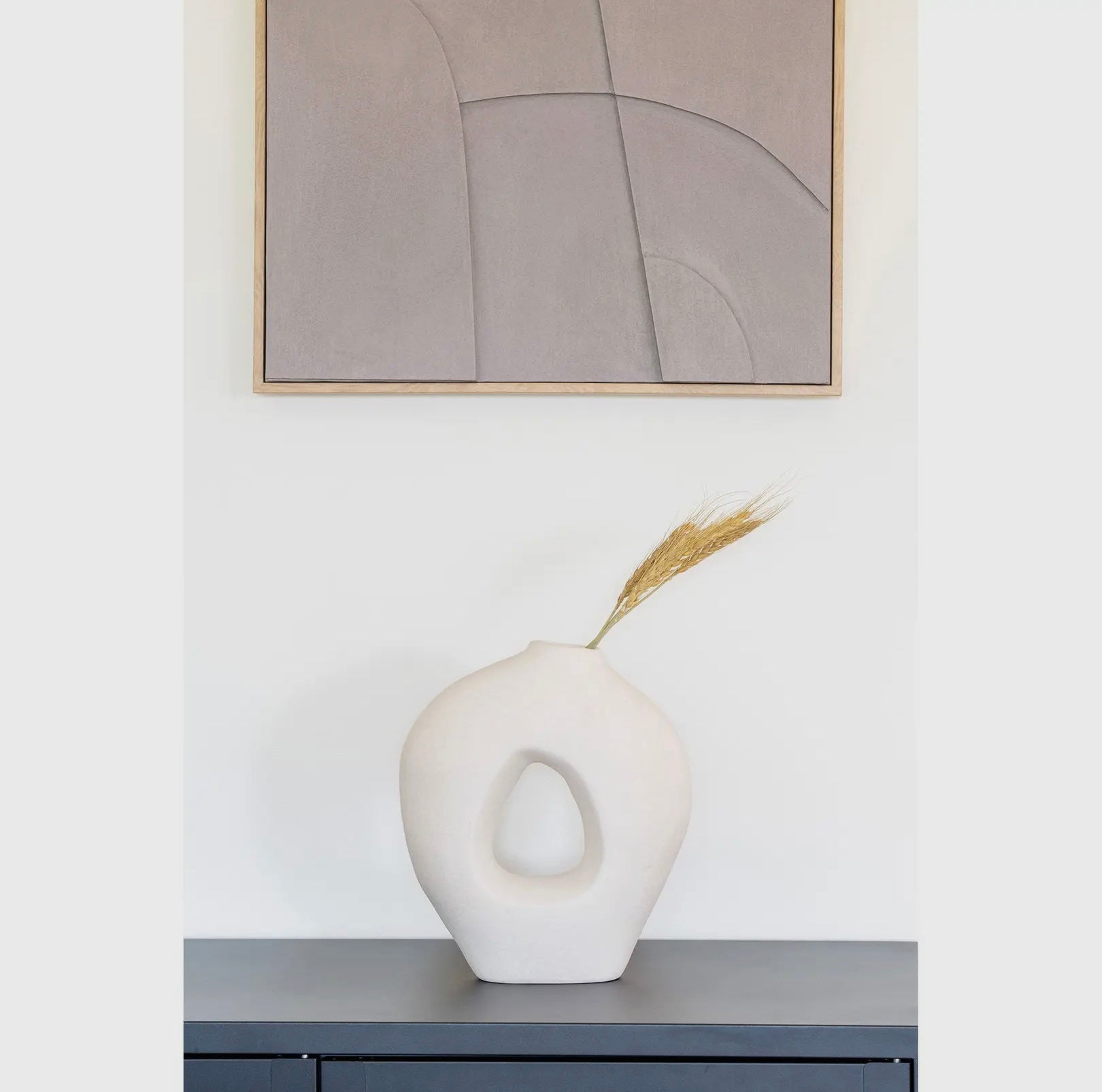 Keramik Vase weiß - GRAYSS FASHION