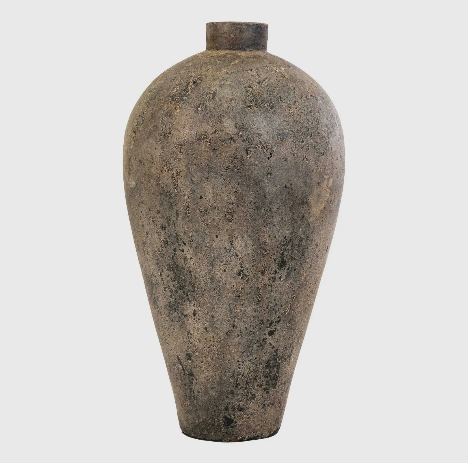Topf Terracotta braun - grau groß - GRAYSS FASHION