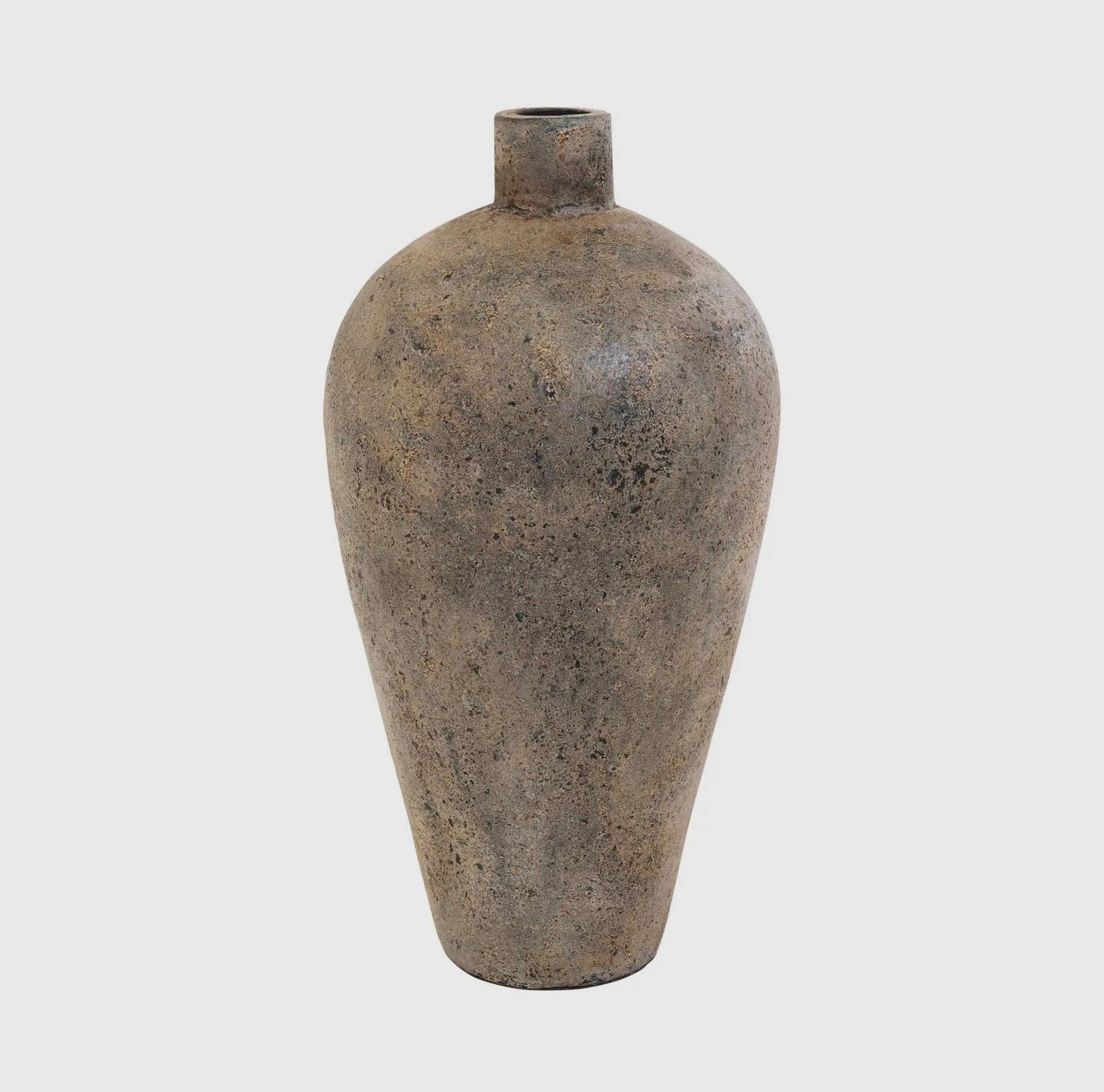 Topf Terracotta braun - grau mittelgroß - GRAYSS FASHION