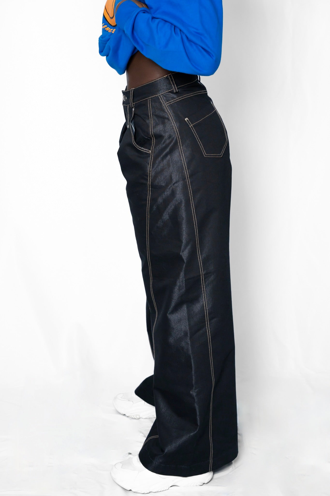 Jeans in schwarz extra weit - GRAYSS FASHION