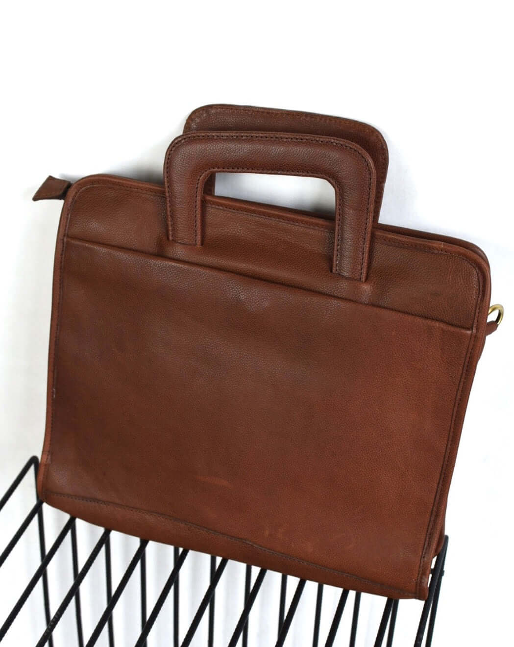 Briefcase cognac - GRAYSS FASHION