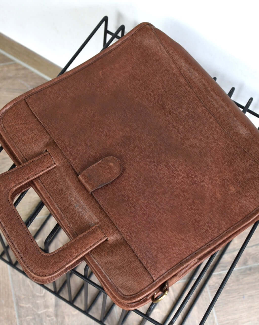 Briefcase cognac - GRAYSS FASHION